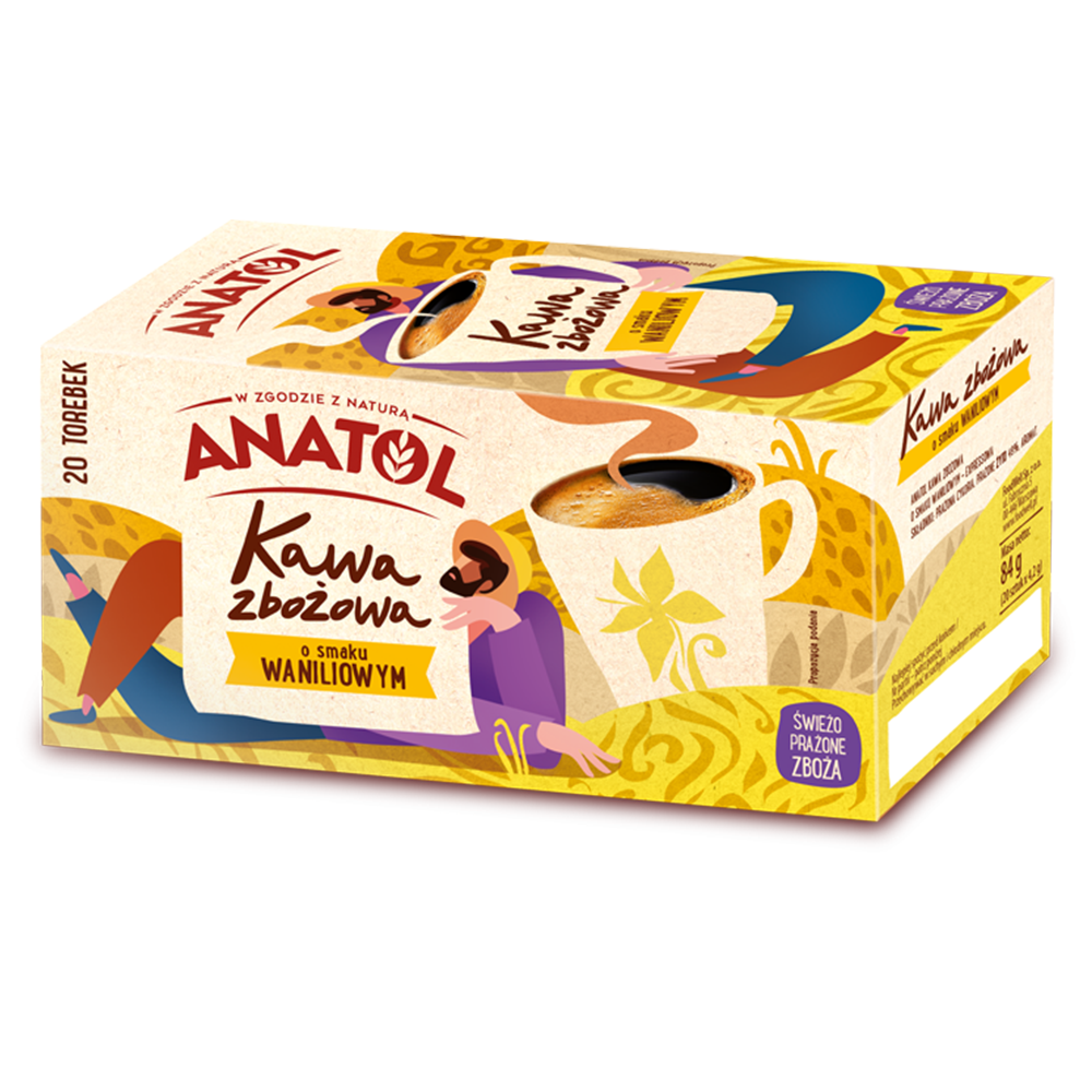 Anatol expressowa kawa zbożowa o smaku waniliowym 84 g 