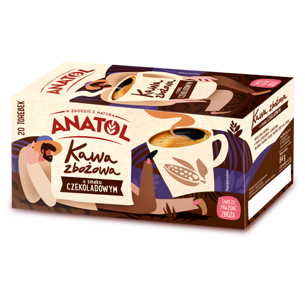 Anatol expressowa kawa zbożowa o smaku czekoladowym 84 g 