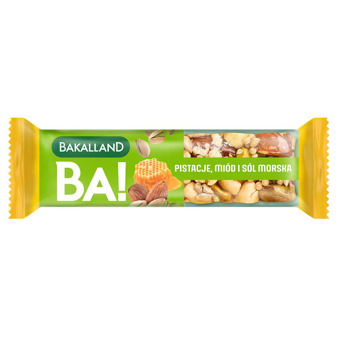 Bakalland Ba! Baton orzechowy Nuts Pistacja 30g 