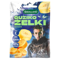 Bakalland KLEKS Guziko żelki bananowe 34g