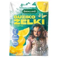 Bakalland KLEKS Guziko żelki cytrynowe 34g