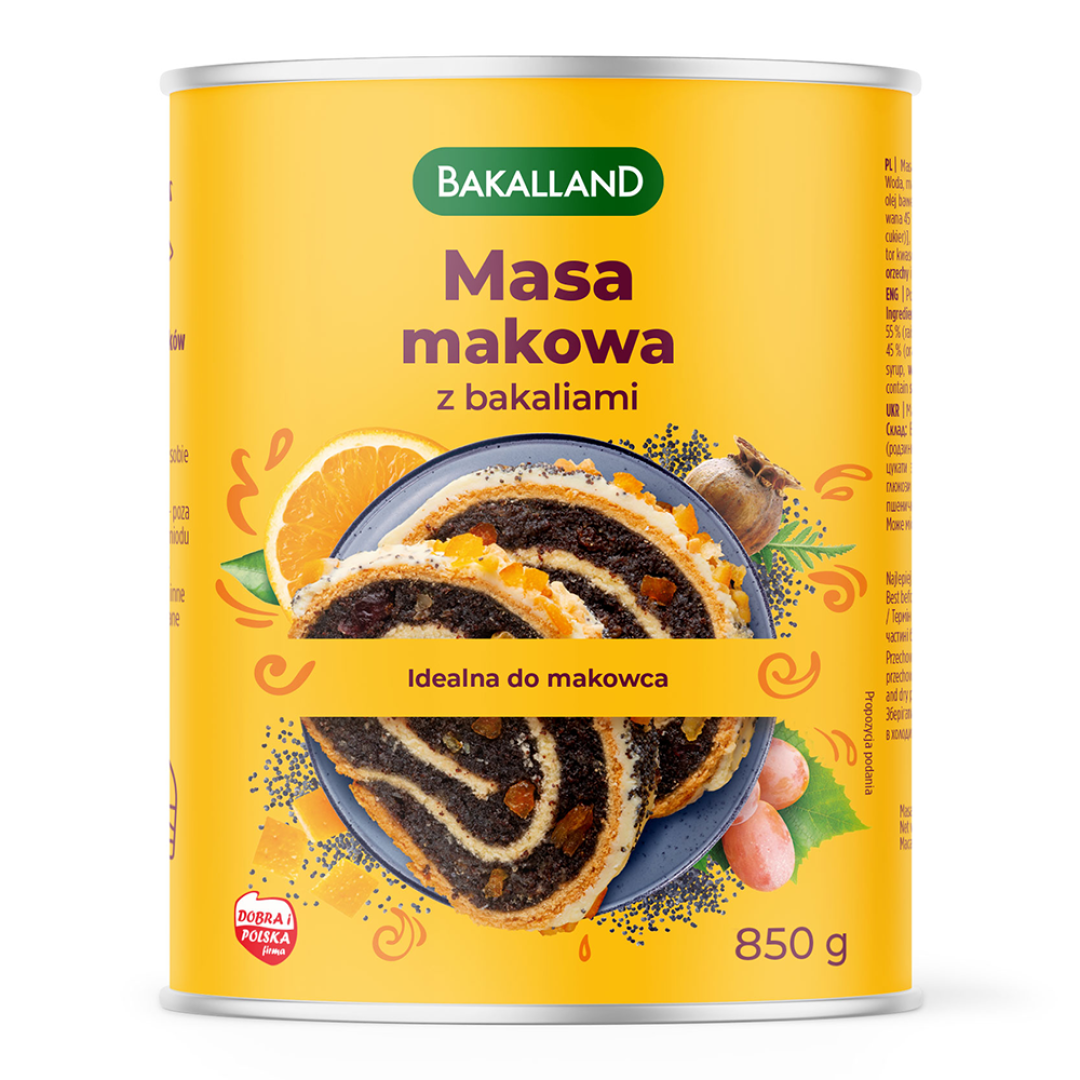 Bakalland Masa makowa 850 g