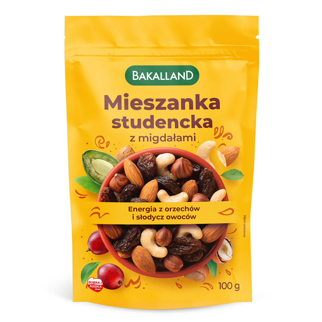 Bakalland Mieszanka studencka z migdałami 100 g