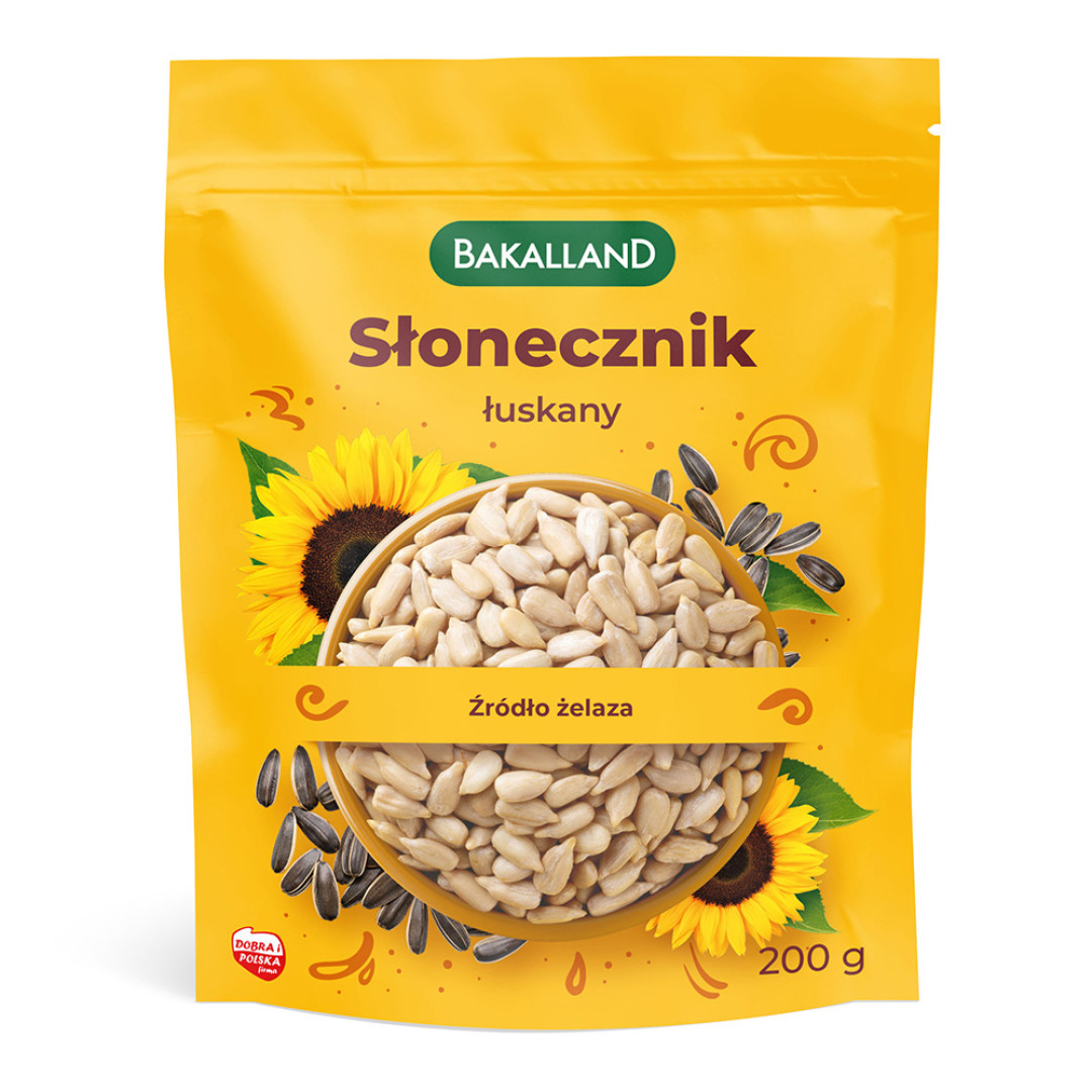 Bakalland Słonecznik łuskany 200 g