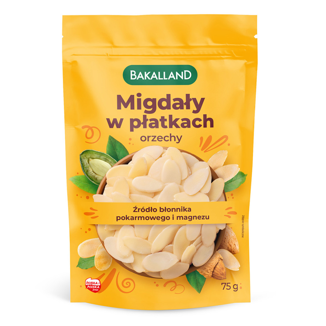 Bakalland Migdały w płatkach 75 g