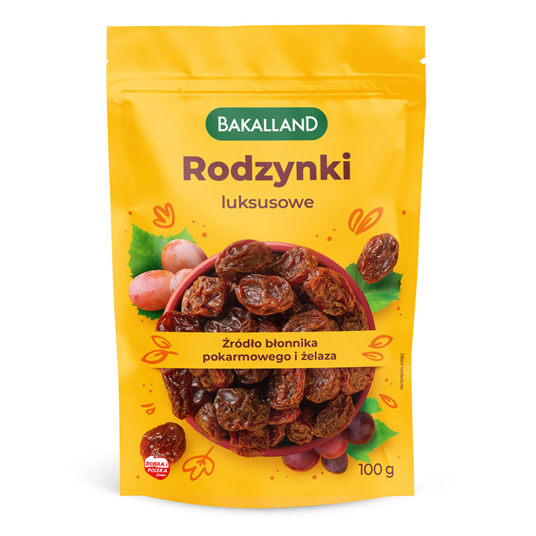 Bakalland Rodzynki luksusowe 100 g