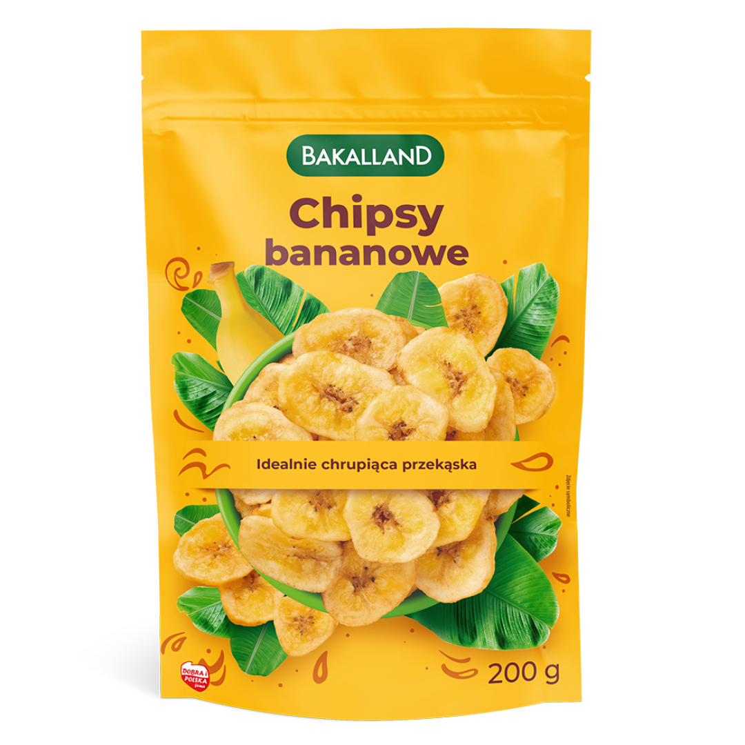 Bakalland Chipsy bananowe 200 g