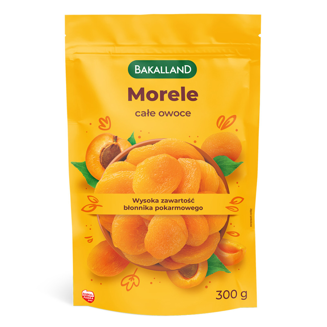 Bakalland Morele całe owoce 300 g