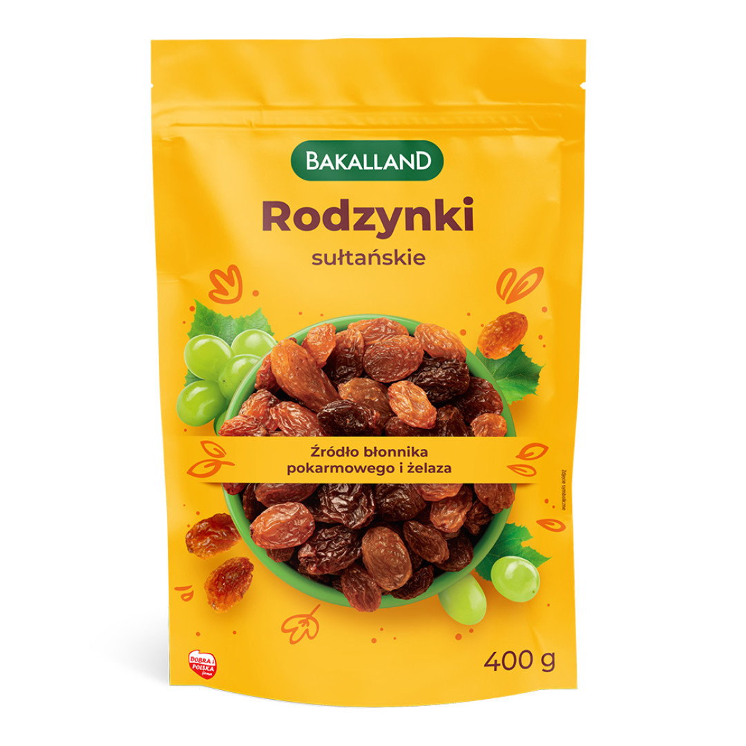 Bakalland Rodzynki sułtańskie 400 g