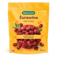 Bakalland Żurawina całe owoce 200 g