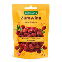 Bakalland Żurawina suszona słodzona 45g 