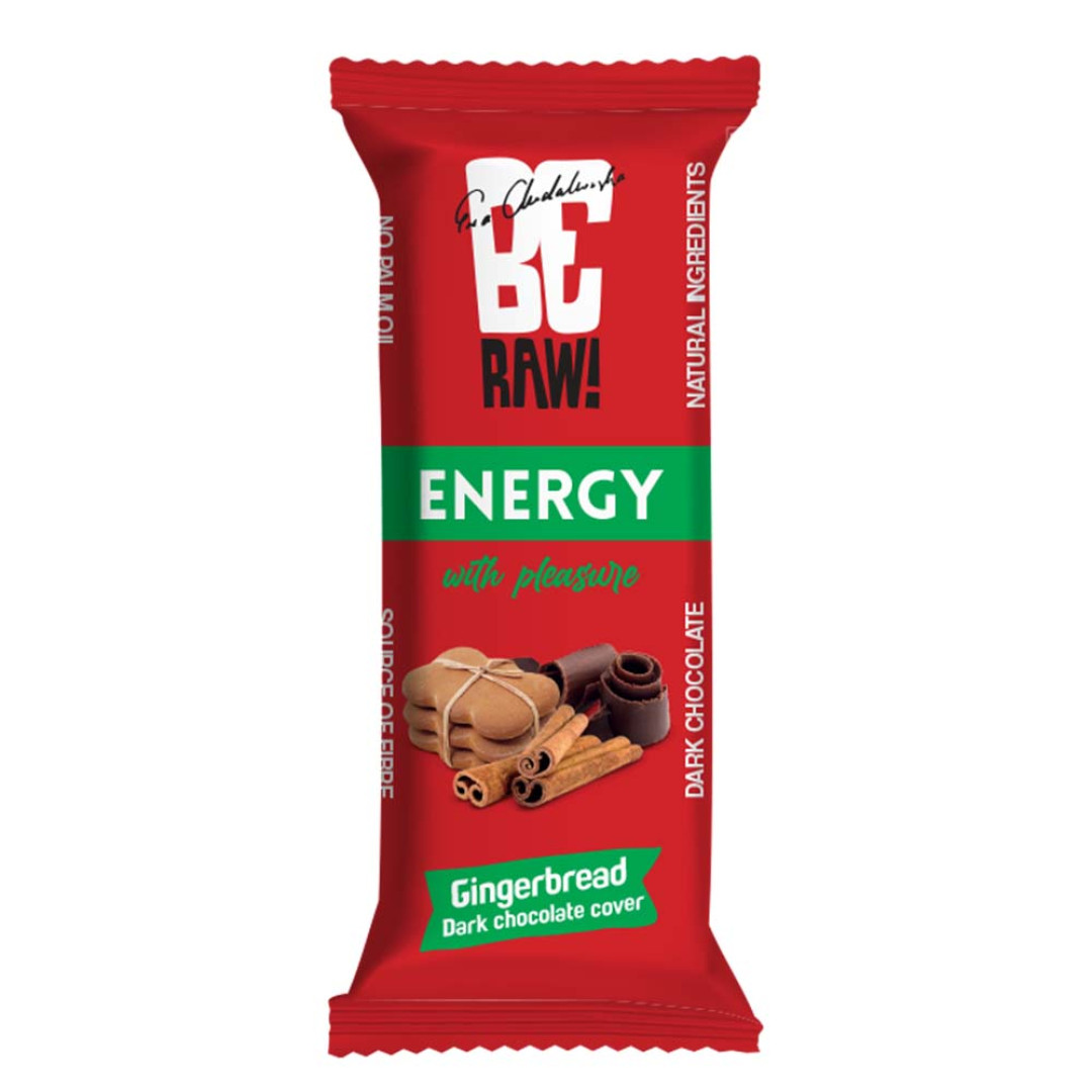 BeRAW! Baton Energy Gingerbread Chocolate 40 g