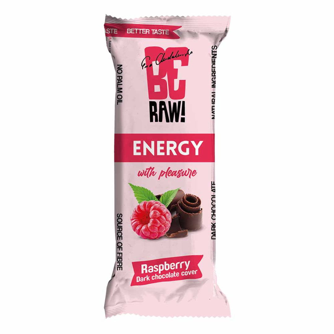 BeRAW! Energy Baton energetyczny Raspberry malinowy 40 g