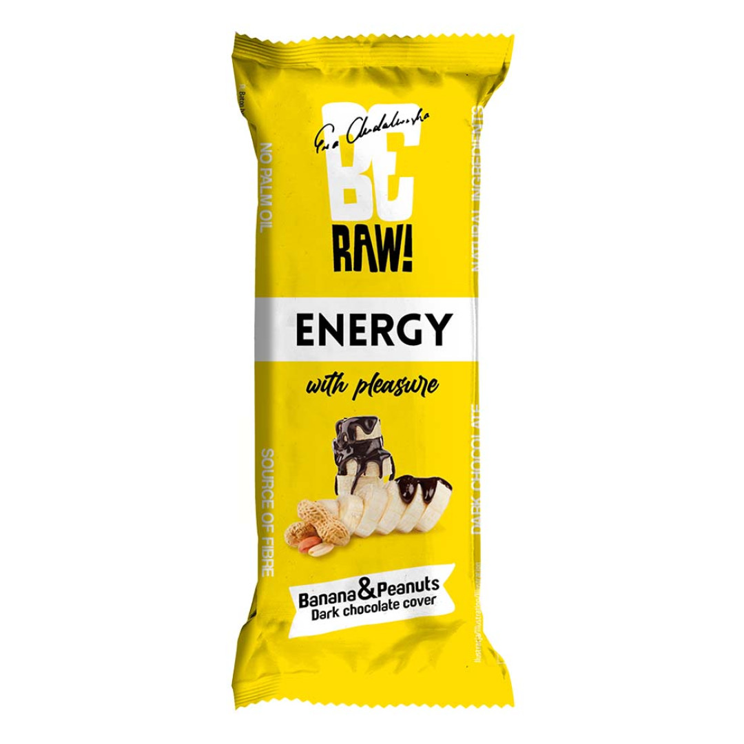 BeRAW! Energy Baton energetyczny Banana&Peanuts banan orzechy 40 g