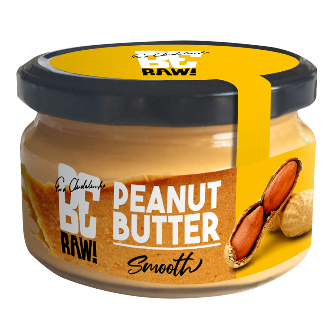 BeRAW! Peanut butter Krem orzechowy Smooth gładkie 100% orzechów 190 g