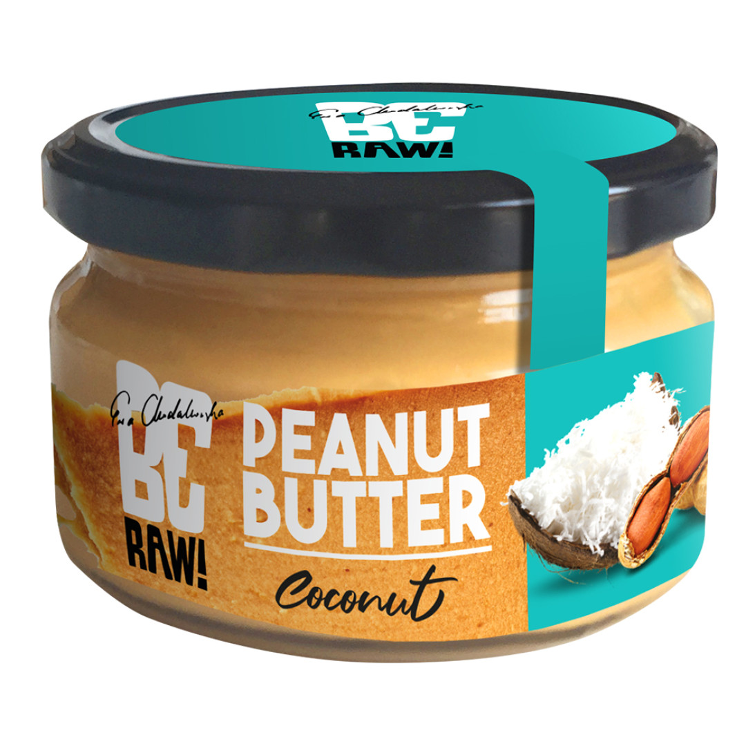 BeRAW! Peanut butter Krem orzechowy Coconut z dodatkiem kokosa 190 g