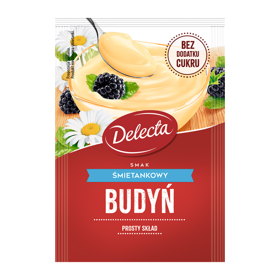 Delecta Budyń smak śmietankowy 40 g