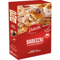 Delecta Babeczki z płatkami czekolady 280 g