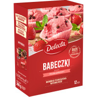 Delecta Babeczki smak truskawkowy 280 g