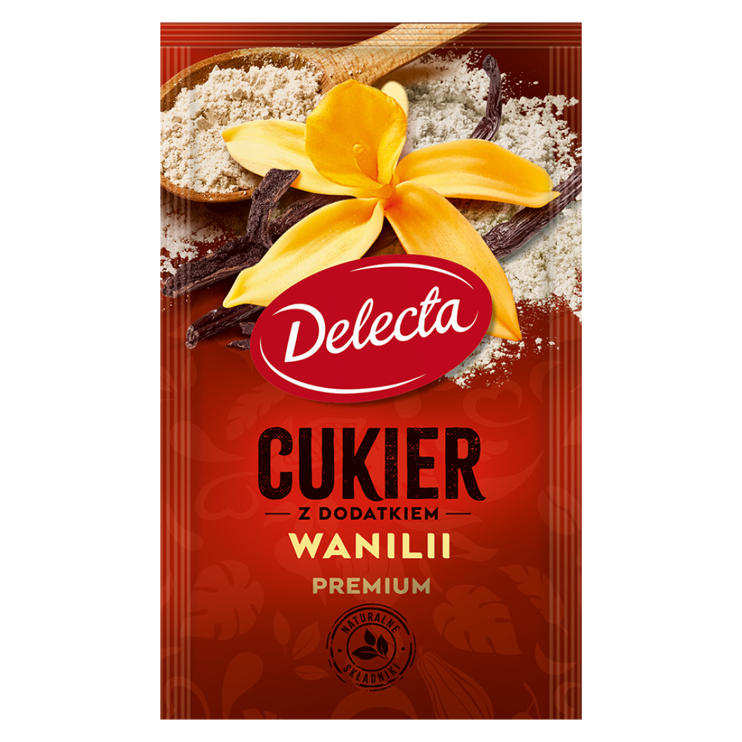 Delecta Cukier z wanilią 12 g