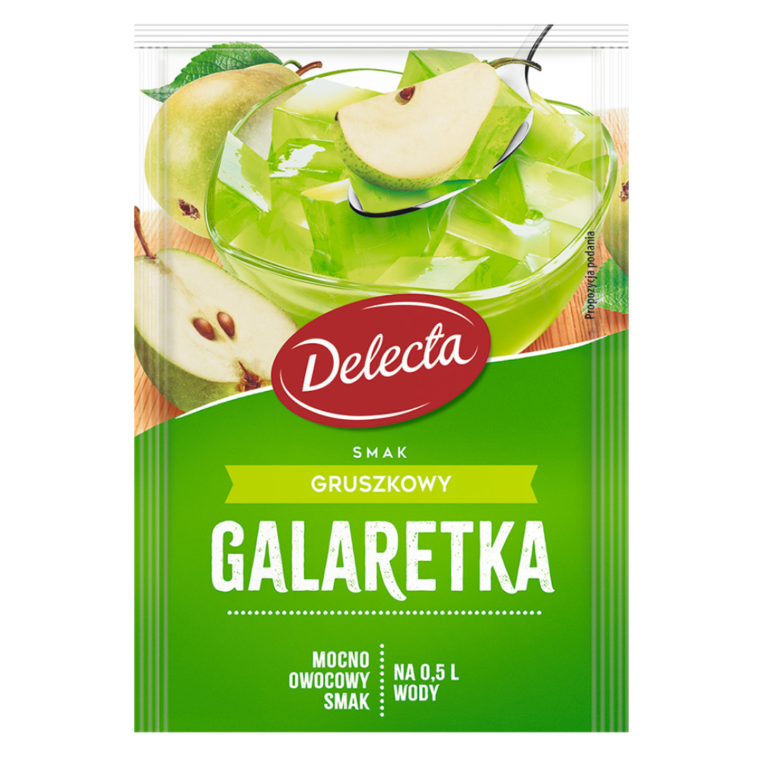 Delecta Galaretka smak gruszkowy 70 g