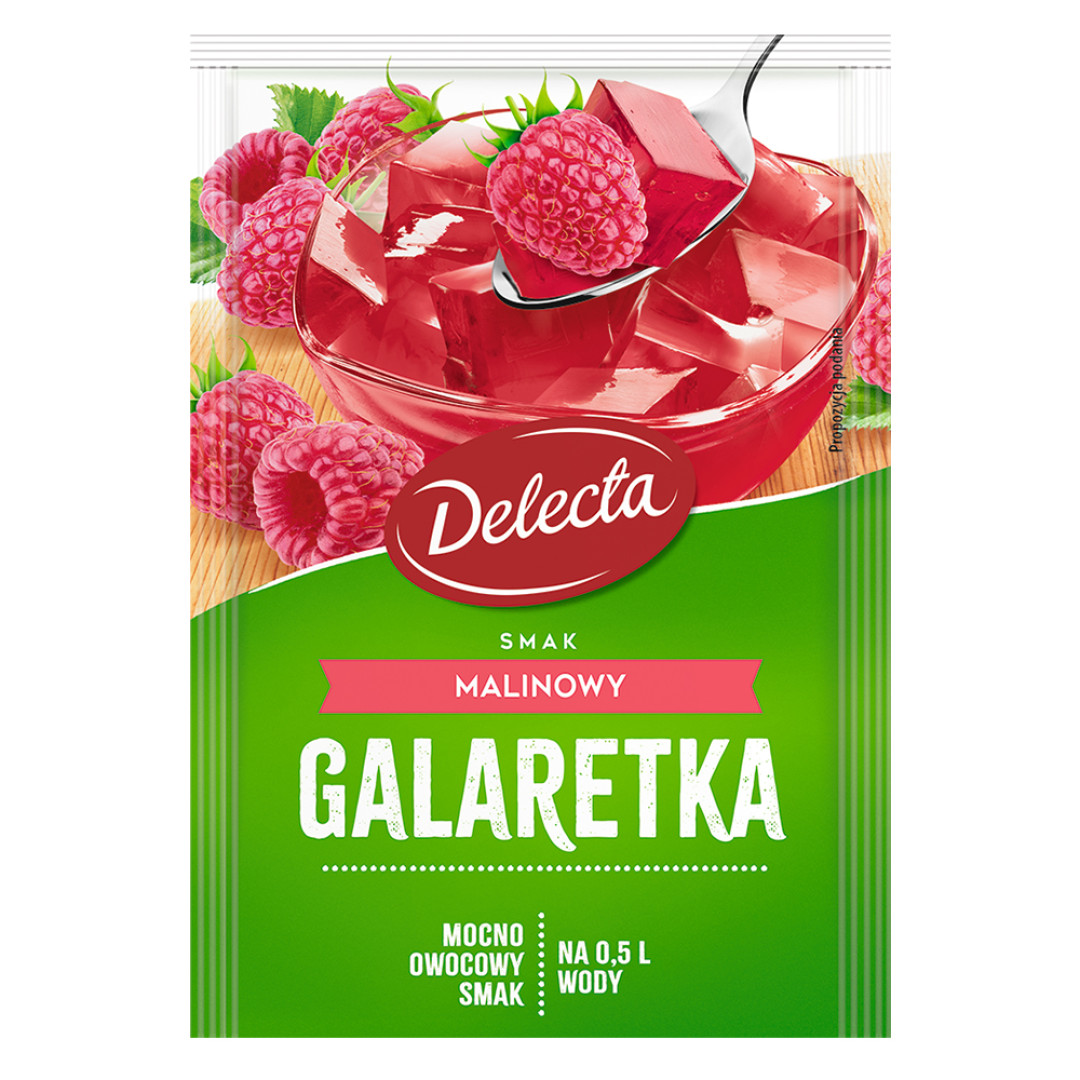 Delecta Galaretka smak malinowy 70 g