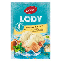 Delecta Lody w proszku o smaku waniliowym 57 g