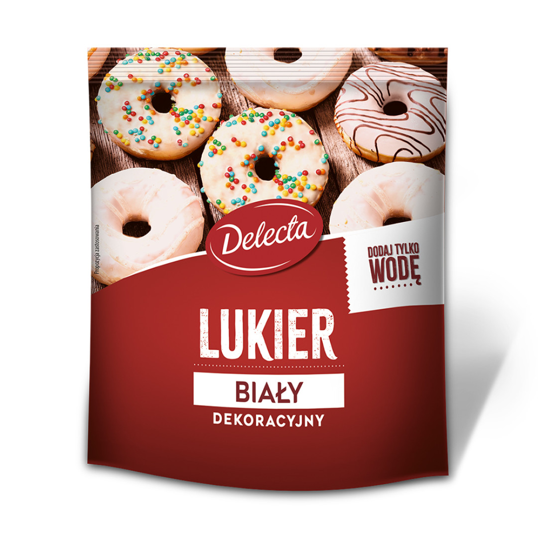 Delecta Lukier dekoracyjny biały 80 g