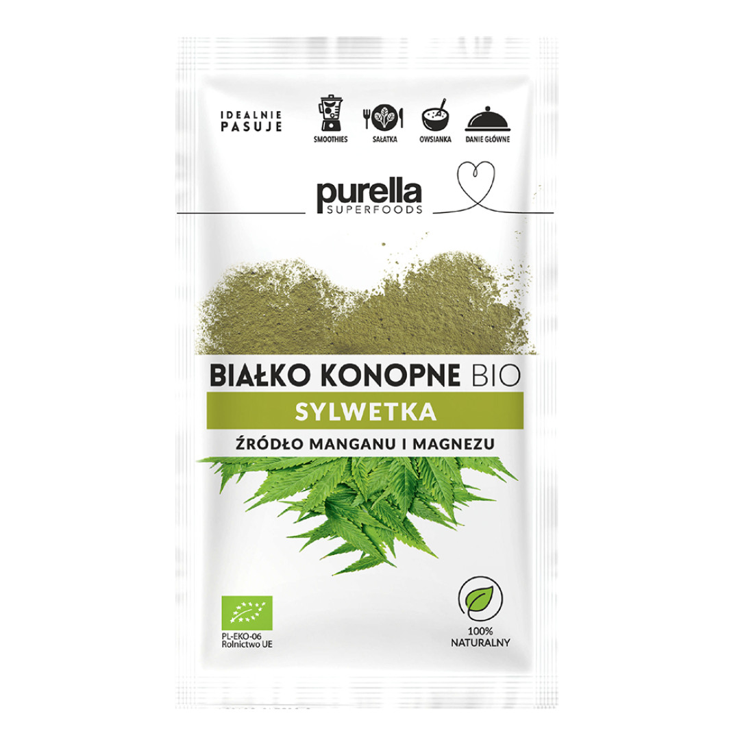 Purella Superfoods Białko konopne BIO 45 g