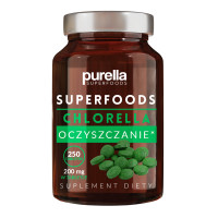 Purella Superfoods Oczyszczanie Chlorella Suplement diety 50g, 250 kapsułek