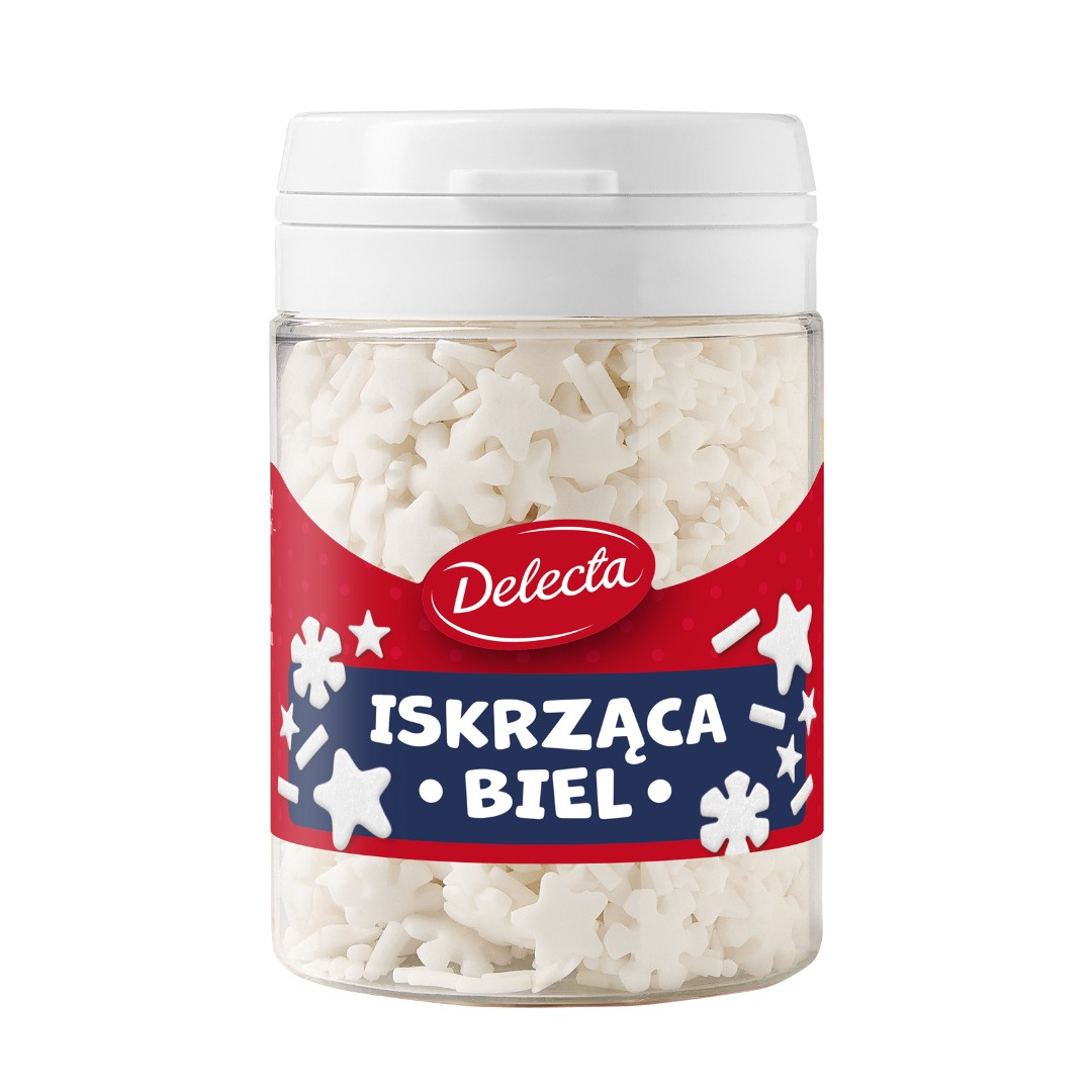 Delecta Dekoracje Iskrząca Biel 48g