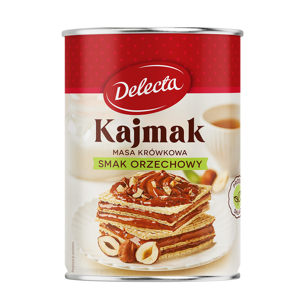 Kajmak Delecta Masa krówkowa o smaku orzechowym 400 g