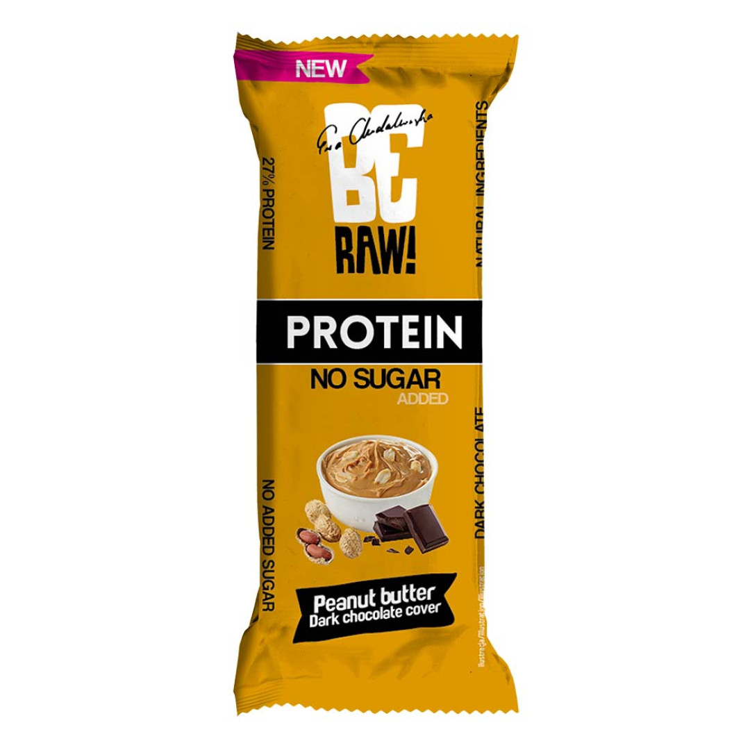 BeRAW! Protein Baton proteinowy 27% biała Peanut butter masło orzechowe 40 g