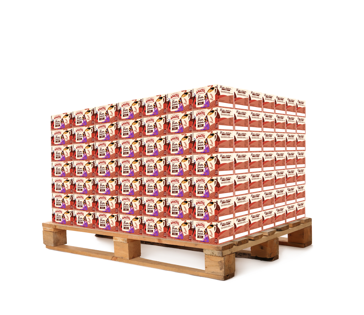 Paleta 112 kartonów Anatol mocna expressowa kawa zbożowa 84 g