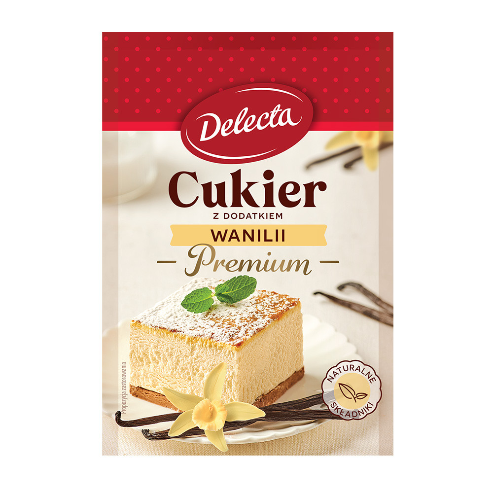 Delecta Cukier z wanilią 12 g
