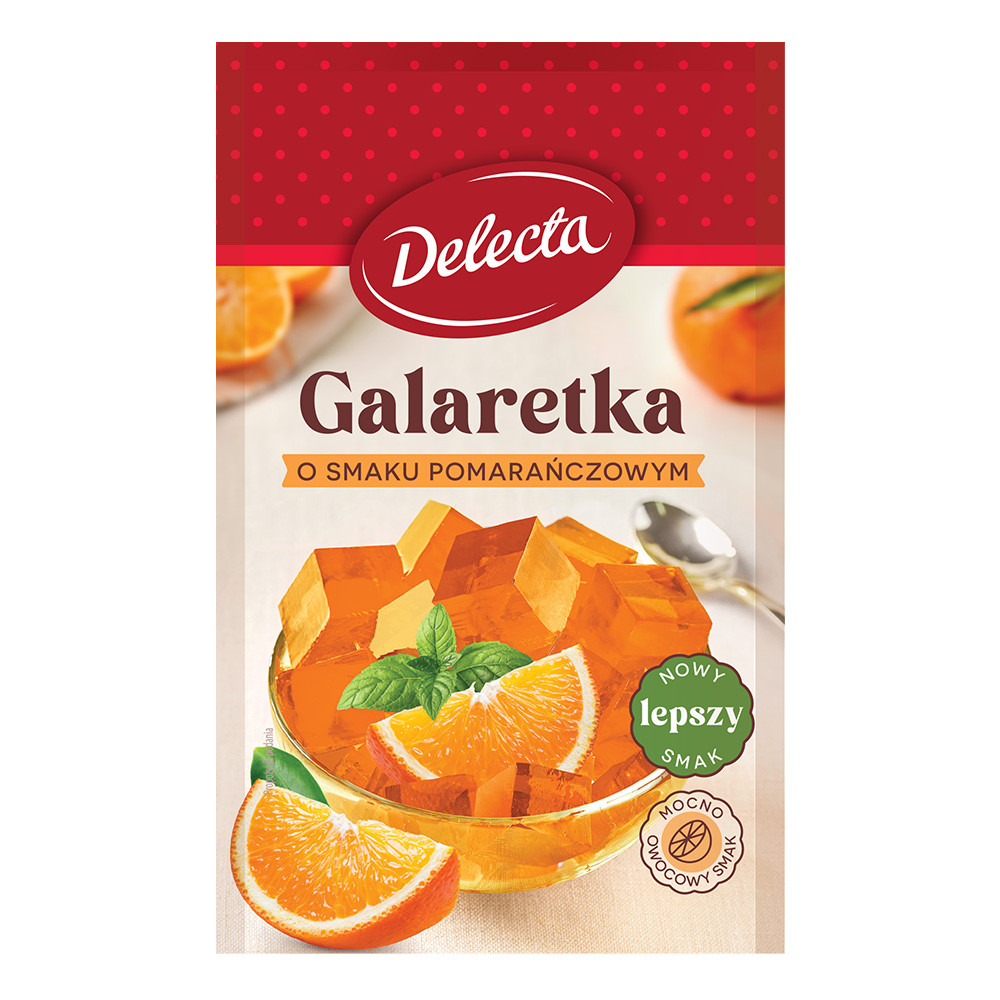 Delecta Galaretka smak pomarańczowy 70 g