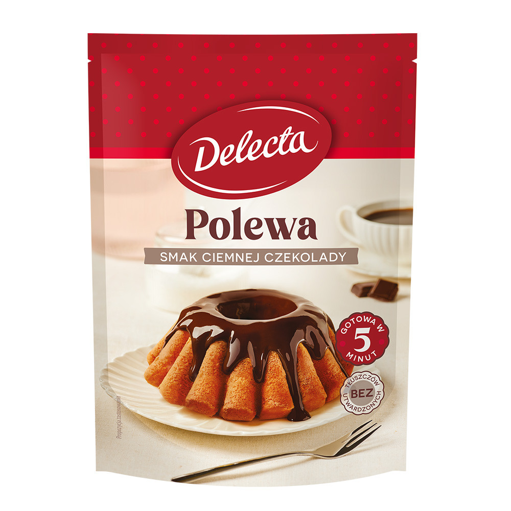 Delecta Polewa smak ciemnej czekolady 100 g