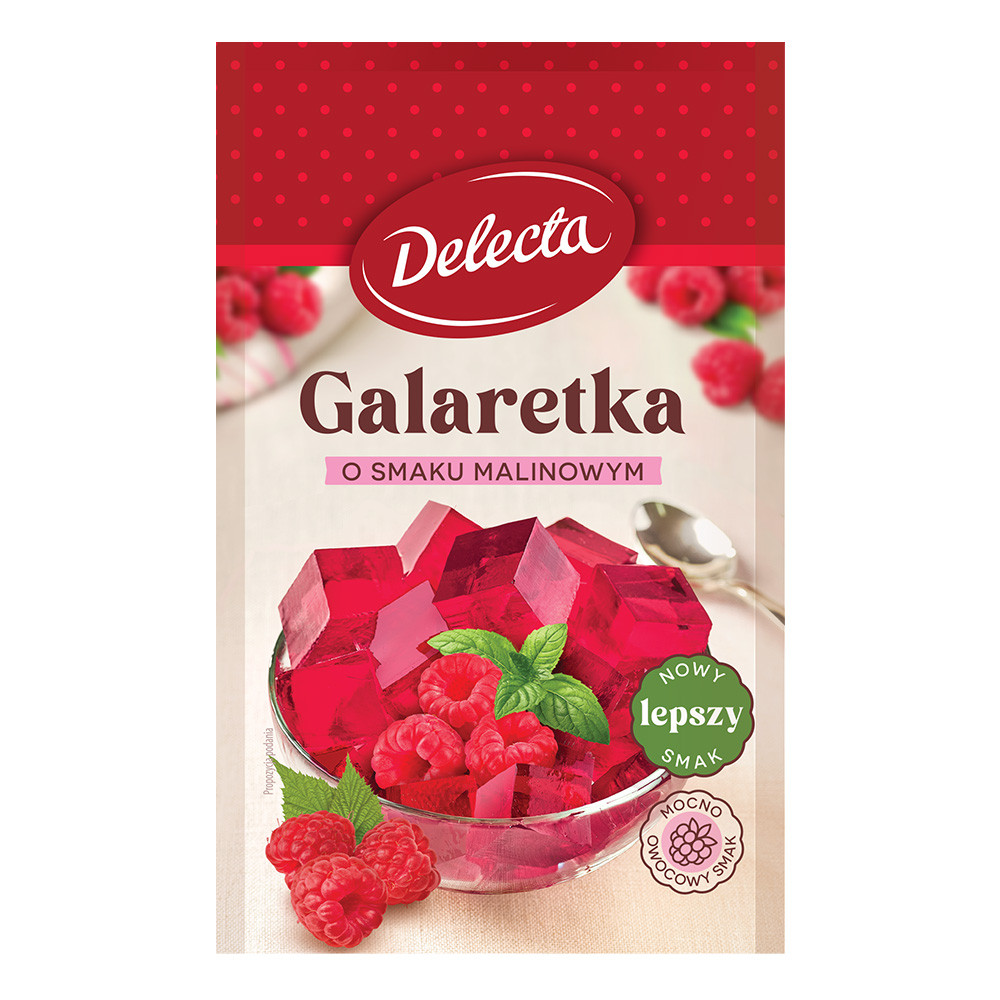 Delecta Galaretka smak malinowy 70 g