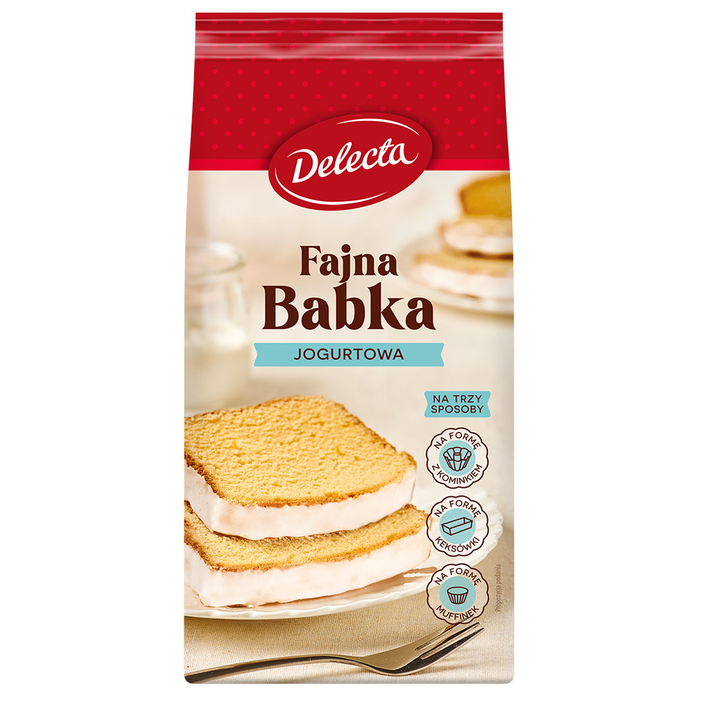 Delecta Fajna Babka o smaku jogurtowym 350g