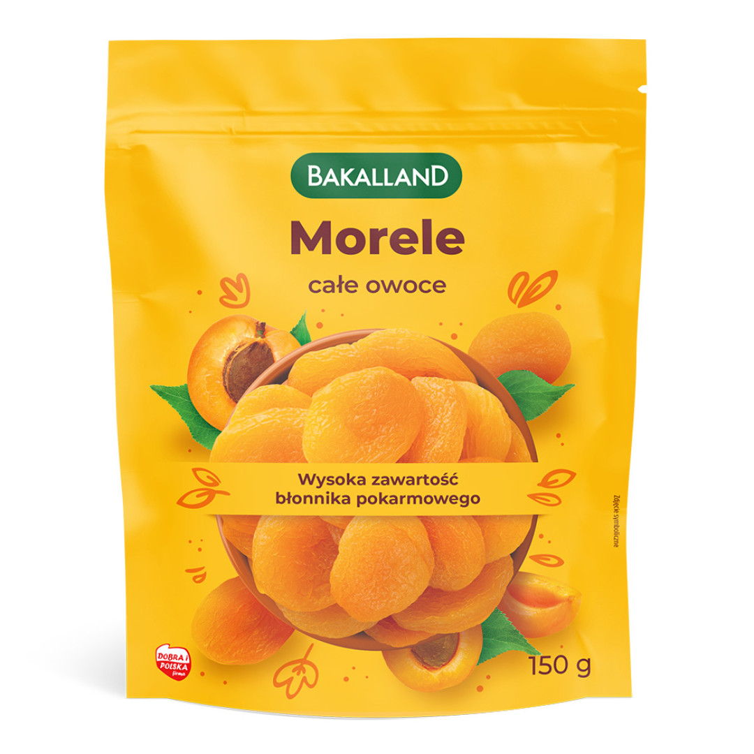 Bakalland Morele całe owoce 150 g