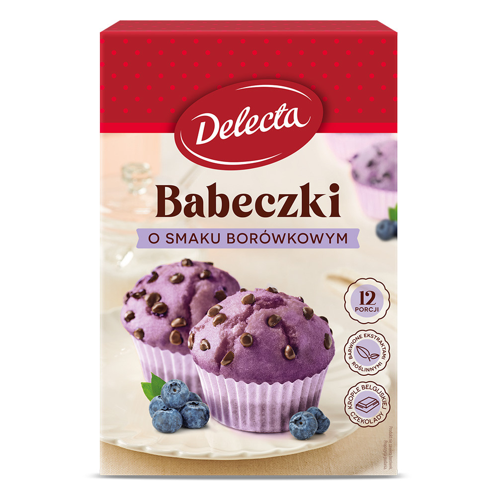 Delecta Babeczki smak borówkowy 280 g