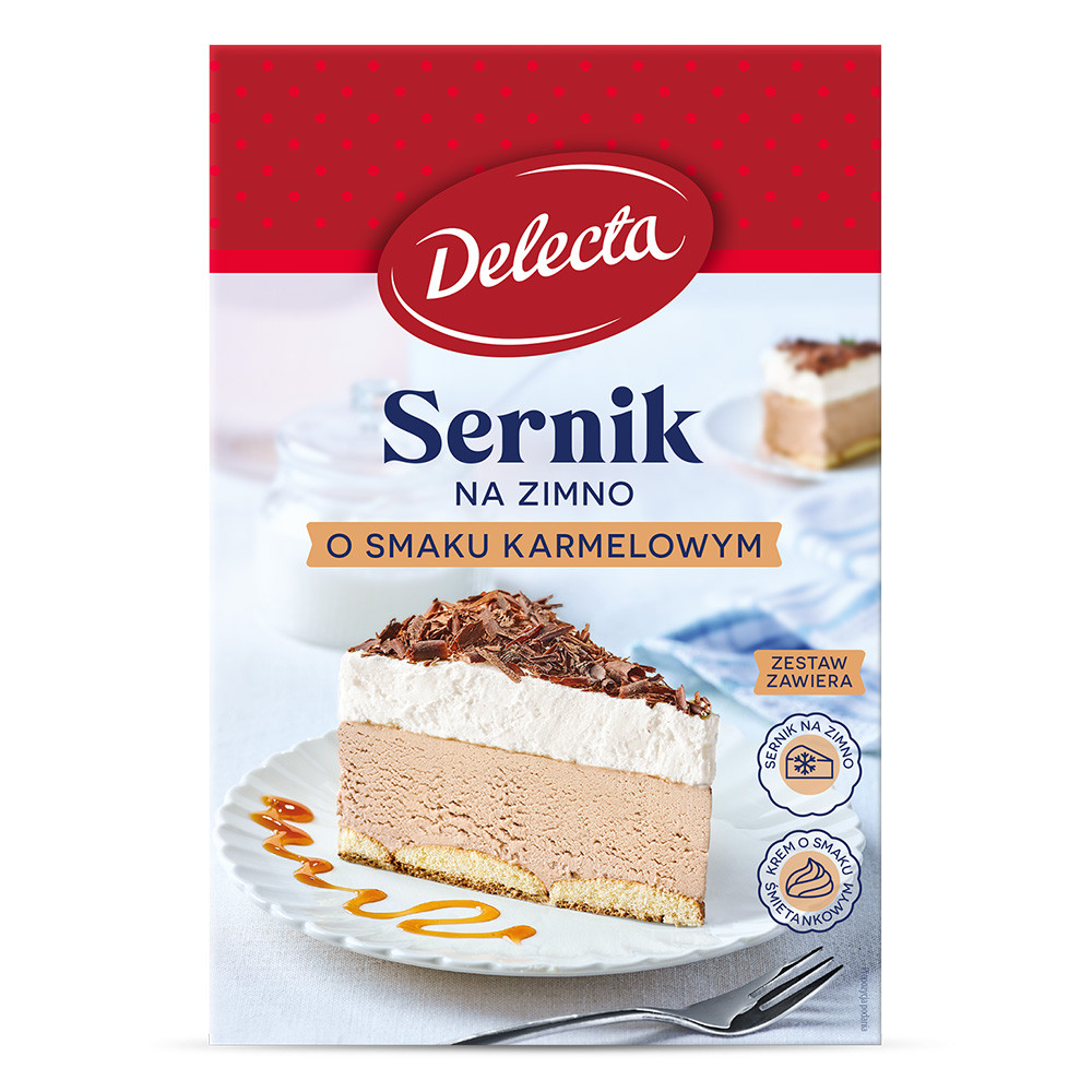Delecta Sernik na zimno smak karmelowy 200g - nowość