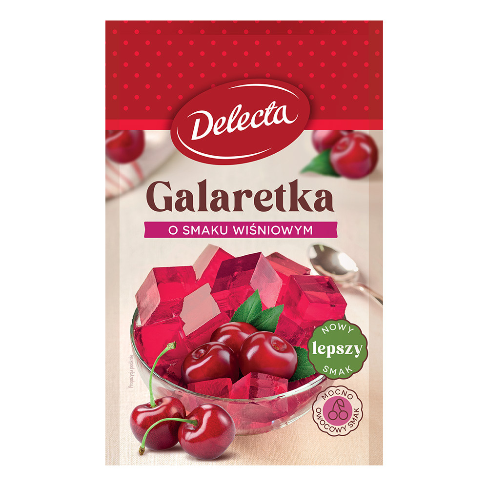 Delecta Galaretka smak wiśniowy 70 g