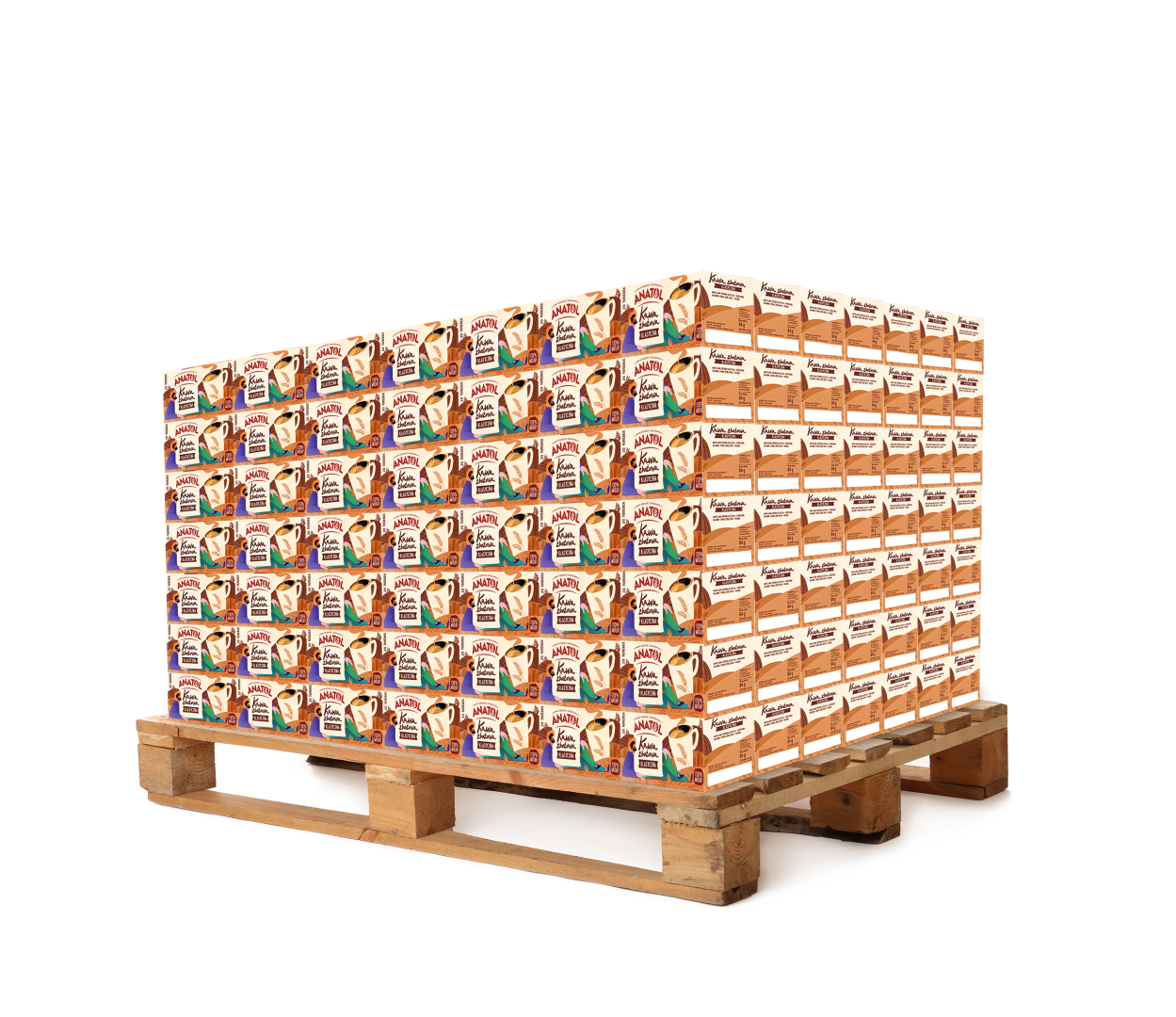 Paleta 112 kartonów Anatol klasyczna expressowa kawa zbożowa bez kofeiny 84 g