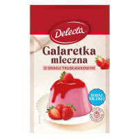 Delecta Galaretka mleczna smak truskawka 60g - Outlet