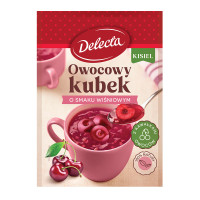 Delecta Owocowy Kubek NATURA Kisiel o sm. wiśniowy z kaw. owoców 30 g - Outlet