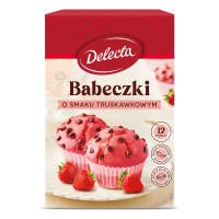 Delecta Babeczki smak truskawkowy 280 g